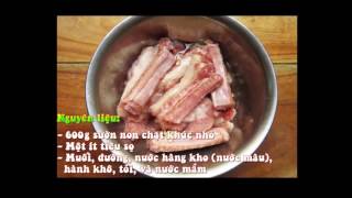 Hướng dẫn làm Sườn kho nước cốt dừa thơm ngon hấp dẫn