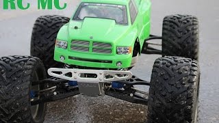 RC MC- Traxxas E-maxx/ T-maxx Aluminum Bumper Upgrade (How to Video)