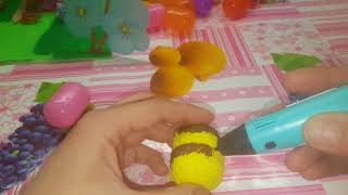 DIY. Пчёлка Майя. Игрушка своими руками. 3D ручка.