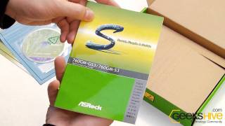 Mother 760GM-GS3 Asrock - Unboxing by www.geekshive.com