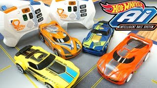 Hot Wheels Street Racing Race Track 4 Cars Race Ai Race Disney Cars