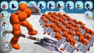 STICKMAN SPIDERS BATTLE SIMULATOR - Walkthrough Gameplay Part 9 (Stickman Simulator Games)