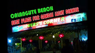 Calangute Beach || Best place for candle light dinner in Goa || गोवा बीच ||