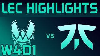 VIT vs FNC Highlights LEC Spring 2020 W4D1 Vitality vs Fnatic LEC Highlights 2020 by Onivia