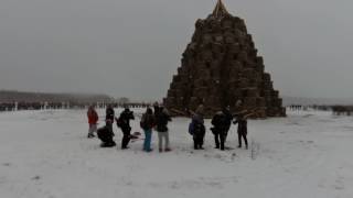 Сжигание масленичной башни в Никола-Ленивце - часть1