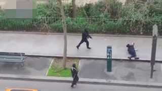 PARIS - CHARLIE HEBDO TERROR ATTACK IN SLOW MOTION HD (NO CENSURE)