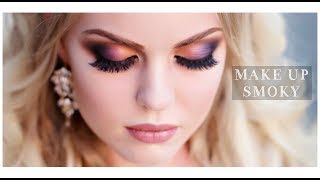 Smoky eyes. Смоки с цветным акцентом.