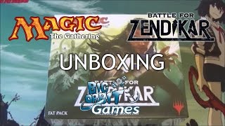 Magic The Gathering: Battle For Zendikar Fat Pack Unboxing
