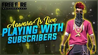 Free Fire Live Playing With Subscribers - TEAM BFA #aawara007