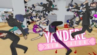 NO GRAVITY WITH 100 STUDENTS! | YANDERE SIMULATOR