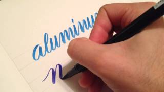 Lettering Basics: Brush Pens and Pen Pressure - 2/3