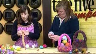 CraftSanity on TV: A Felted Easter Egg Craft and Wikki Stix Egg Decorating