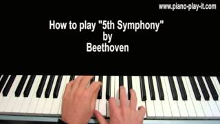 Beethoven Symphony No. 5 in C Minor, Op. 67 Piano Tutorial