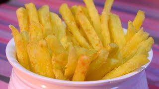 घर पर आलू के सबसे कुरकुरे सबसे आसान फ्राइज बिल्कुल Mcdonalds जैसे बनाने का तरीका French Fries Recipe