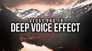 Vegas Pro 16: Deep Voice Effect