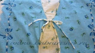 Комплект постельного белья. Как сшить пододеяльник с фигурным вырезом ч3 Уроки для новичков