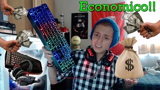"Kit Gamer" LED de colores muy económico! | Teclado, mouse y headset con increíble micrófono.
