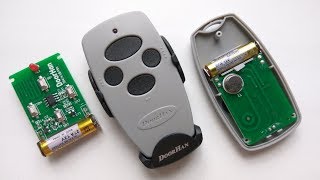 Замена батарейки Doorhan Transmitter 4. Разборка пульта new/old