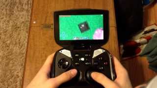 Nvidia Shield Minecraft PE Gameplay [Gamepad Mapper]