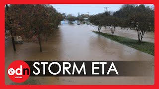 Crazy Drone Footage Showing Floods caused by Tropical Storm Eta in North Carolina