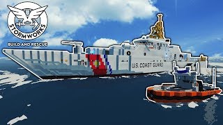 Idiots Crash Ships Looking for the Megalodon! - Stormworks Multiplayer Gameplay