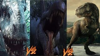 Indominus Rex vs T-Rex vs Spinosaurus-My Thoughts