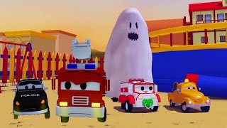 Các bé bị dọa ma trong dịp lễ Halloween đặc biệt ở thành phố xe - Đội xe tuần tra ?