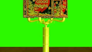 Good Night Green Screen Effects - Sweet Dreams blue Screen Animation - 3D Effects No 36
