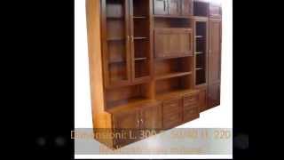 Produzione realizzazione librerie pareti attrezzate mobili uffcio studio classiche in stile