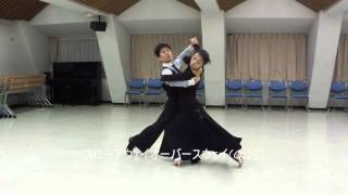 社交ダンス　タンゴＦ　初心者レッスン動画　足型基本ステップ動画