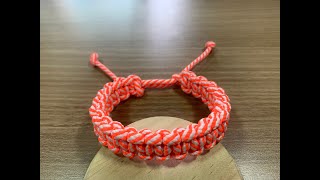 재업)한줄 라스타클랫 스타일 코브라 매듭 파라코드 팔찌 만들기 How to make a 1 strand rastaclat style cobra paracord bracelet.