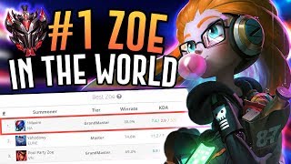 THE NUMBER ONE ZOE IN THE WORLD DESTROYS JENSEN!! - Grandmaster Mid - League of Legends