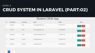 How to create crud in laravel 5.5 Part:02 Setup Design and Migration(Bangla)