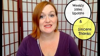 Weekly Sales Update Video from Selling on Ebay and Etsy How I Make Money Selling Online