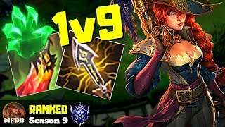 *TRUE* 1v9 CRIT MISS FORTUNE WILL HARD CARRY - League of Legends (Season 9)