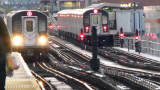 IRT White Plains Rd Line: R142 2 & 5 Trains at Simpson St plus R142A 6 Trains at Westchester Ave