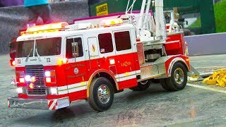 BEST OF RC FIRE TRUCK COLLECTION VOL.4!! RC TRUCKS, MODEL RESCUE VEHICLES, FIREFIGHTERS!!