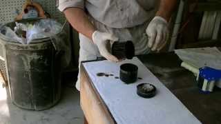 Cut open oil filter and inspect the health of your engine.