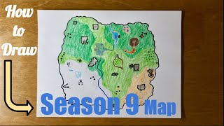 How to Draw the Season 9 Fortnite Map