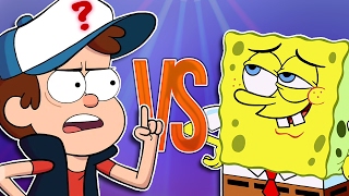 ГРАВИТИ ФОЛЗ VS СПАНЧ БОБ | СУПЕР РЭП БИТВА | Spoongebob Squarepants ПРОТИВ Gravity Falls
