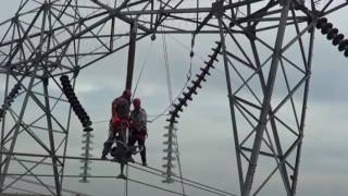 Замена изолятора ЛЭП 400 кВ