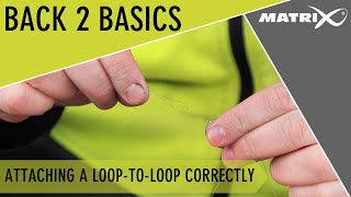 *** Coarse & Match Fishing TV *** Back 2 Basics - Jamie Hughes - Attaching a loop-to-loop correctly