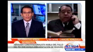 Abogado constitucionalista habla sobre fallo de la TSJ para juramentación de Maduro