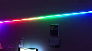 Custom functions demo for WS2812 LED strip on ceiling using Arduino and FastLED