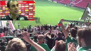 Mainz 05 - Werder Bremen (12.4.2014) - Gänsehaut im Werderblock nach Abpfiff