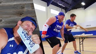 EPIC STRONG MAN WORLD RECORDS *Most Baseball Bats Broken, Tearing License Plate w/ TEETH*