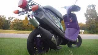 TECNIGAS SILENT SPORT EXHAUST SOUND - YAMAHA JOG 50 IDLE REVS