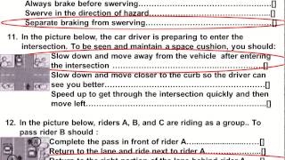 2020 Dmv Motorcycle  Released Test Questions part 1  Written CA Permit practice online