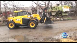 Техническа демонстрация на товарачи JCB в животновъдна ферма край Асеновград