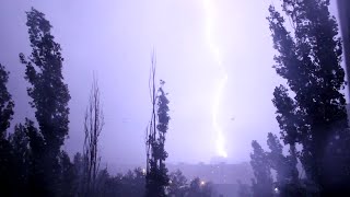Сильная гроза в Воронеже / Severe thunderstorm; 25.06.2015